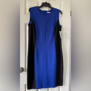 🌸NEW Tanjay Royal Blue and Black Sleeveless Dress